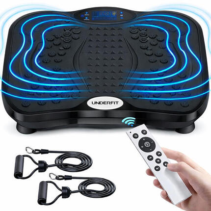 Platforma wibracyjna UNDERFIT Black masaż Bluetooth głośnik fitness