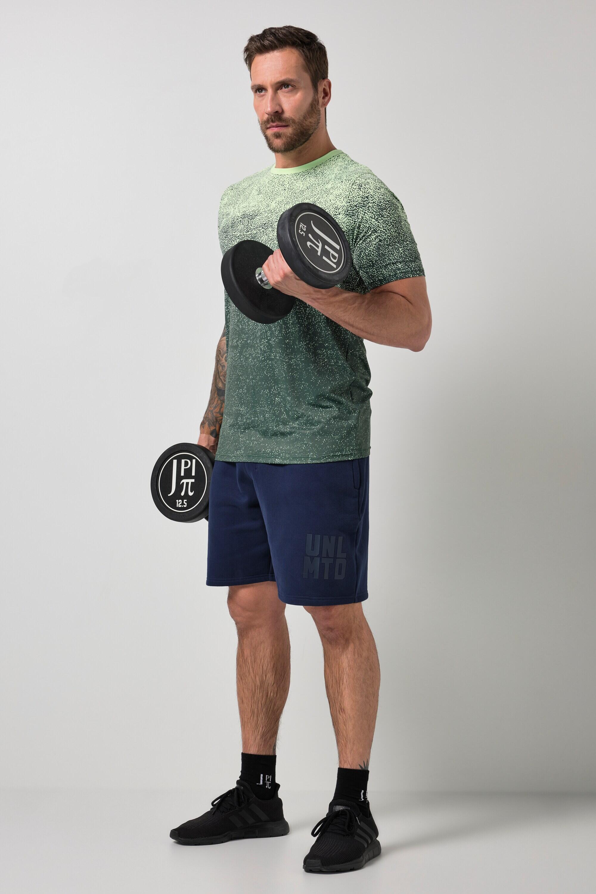Heren T-shirt FLEXNAMIC® fitness all-over print korte mouwen QuickDry tot 7XL 2/6