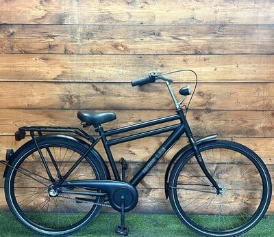 Tweedehands cortina stadsfiets bike, zwart