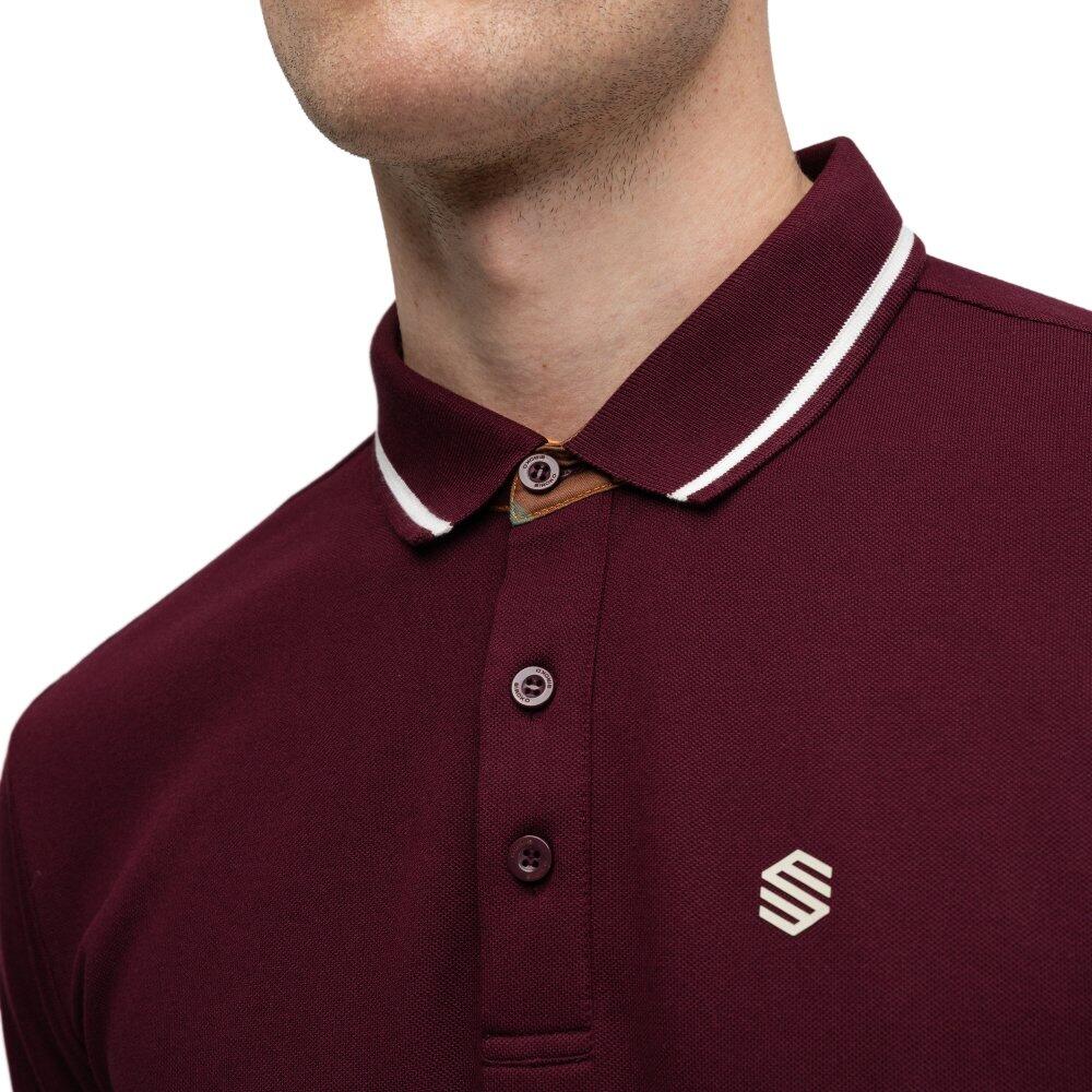 Herren Golf piqué-poloshirt Pinehurst Cherry Rot 5/8
