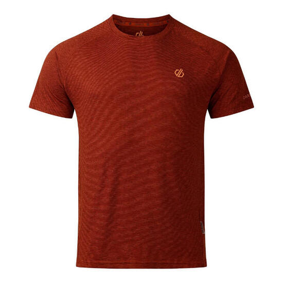 Tshirt Chiné Manches Courtes PERSIST Homme (Orange Rouge)