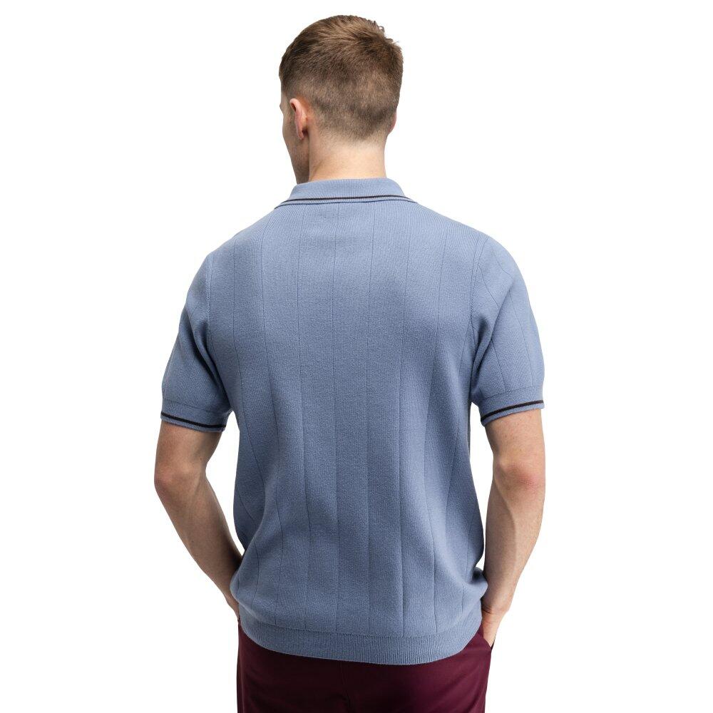 Herren Golf strick-poloshirt Trevino Blue Blau 2/7