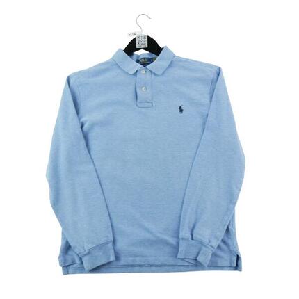 Reconditionné - Polo manches longues Homme Bleu clair - Excellent