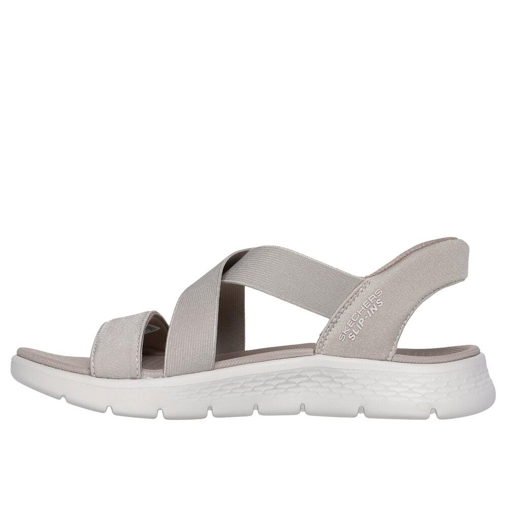 Sandalia Mujer Skechers Slip-ins Go Walk Flex Glimmer Taupe 5/5