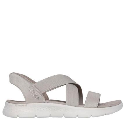 Sandalia Mujer Skechers Slip-ins Go Walk Flex Glimmer Taupe