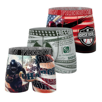 Lot de 3 boxers enfant This is America