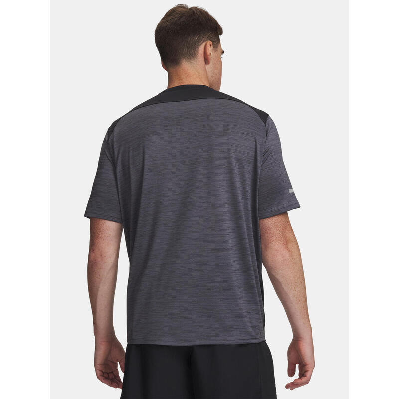 Tricou de antrenament pentru bărbați Under Armour Tech Utility negru/roșu venin