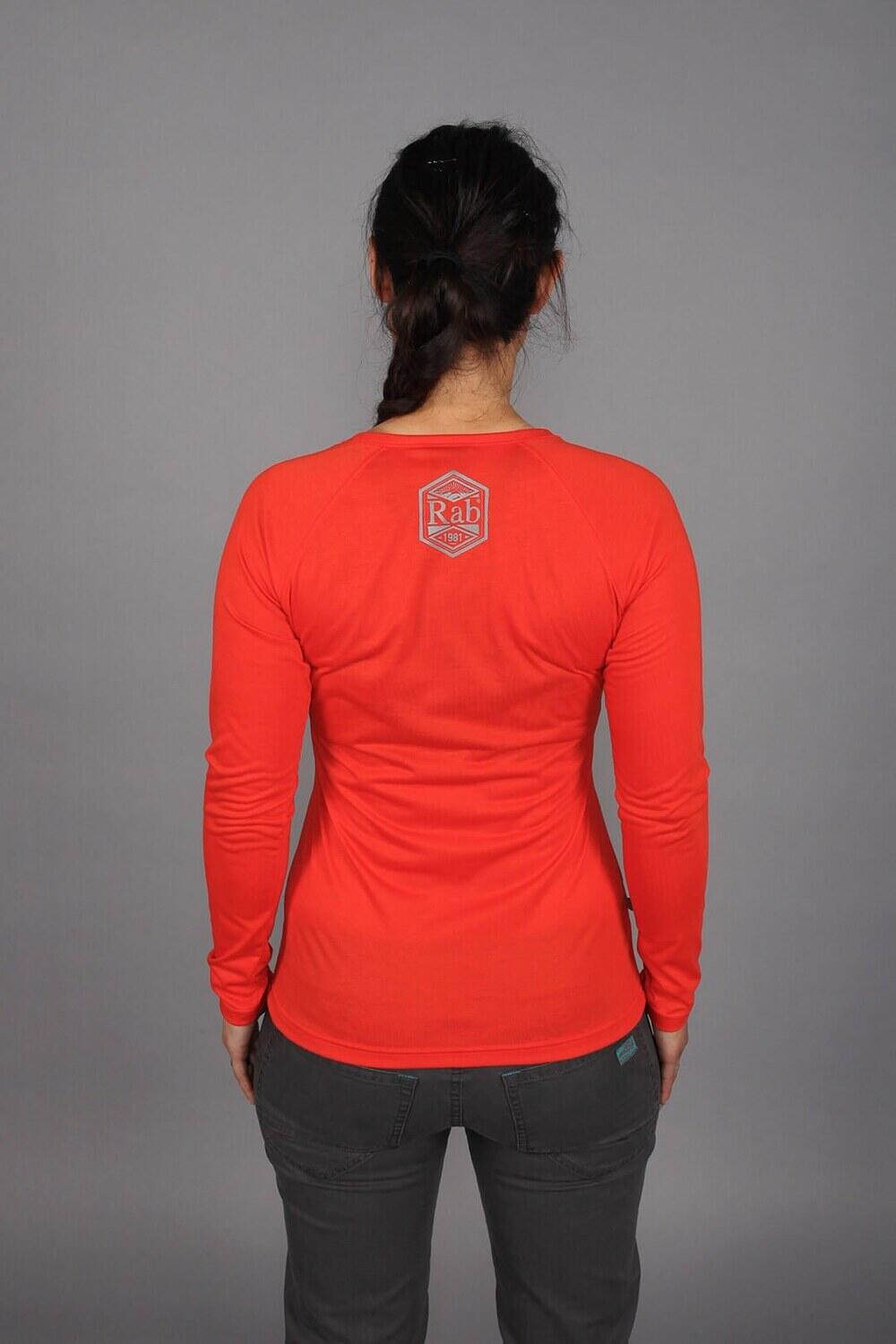 Koszulka z długim rękawem damska Rab CRIMP LS TEE WMNS 3/6