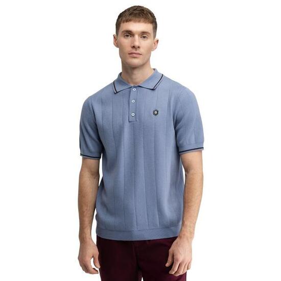 Herren Golf strick-poloshirt Trevino Blue Blau