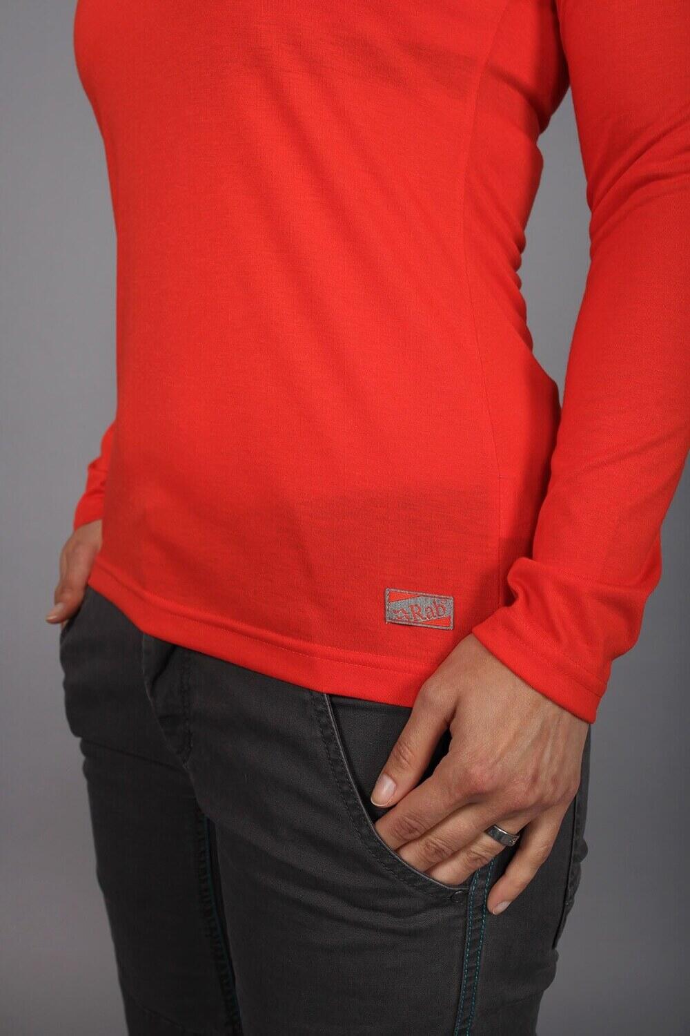 Koszulka z długim rękawem damska Rab CRIMP LS TEE WMNS 4/6