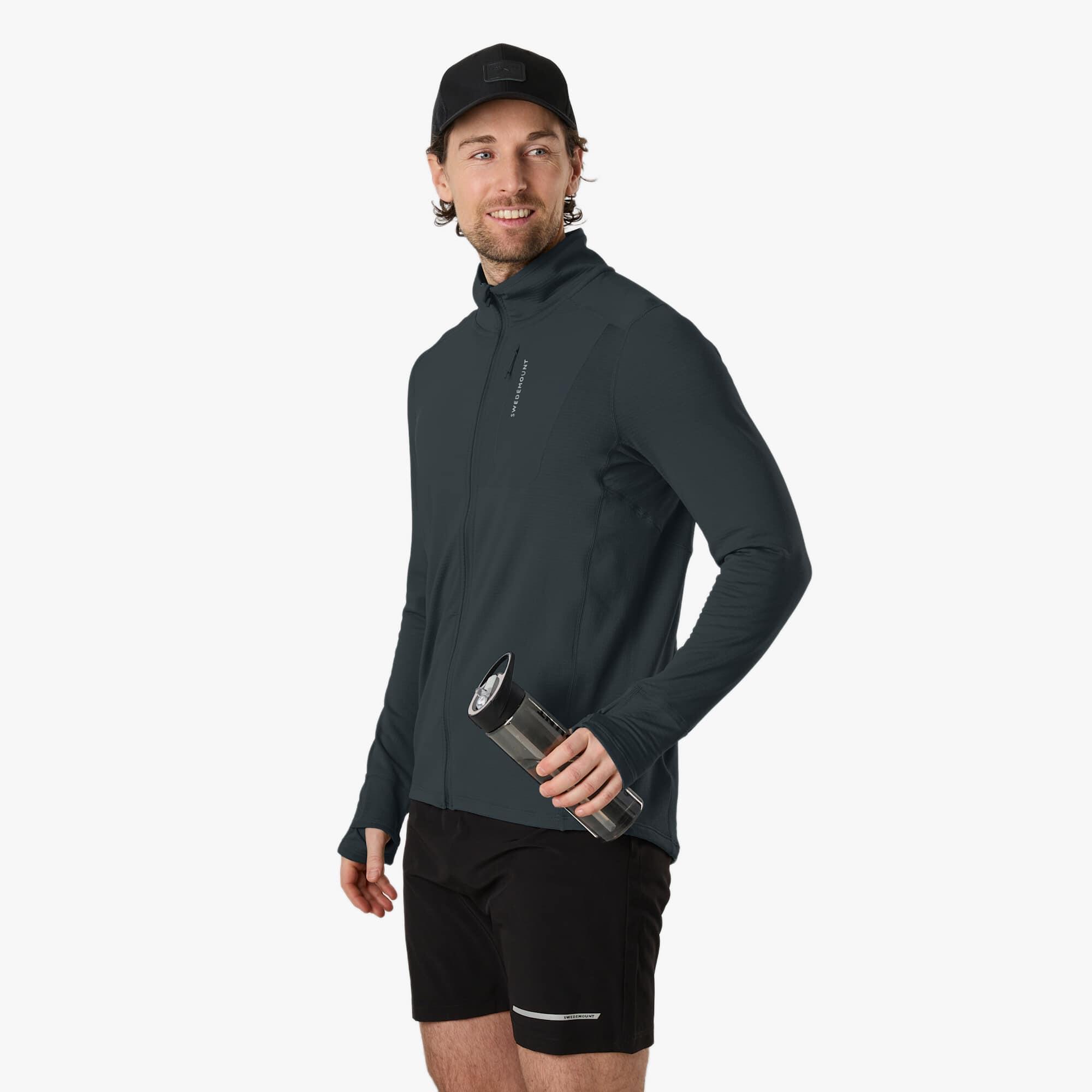 Felpa da allenamento da escursionismo da uomo Ultra Light Tech Midlayer Full Zip 4/6