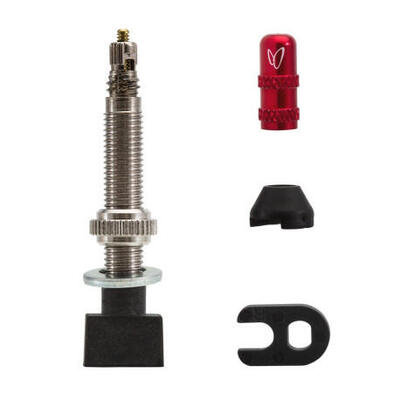 Caffélatex tubeless ventiel 40mm (x2) - zwart