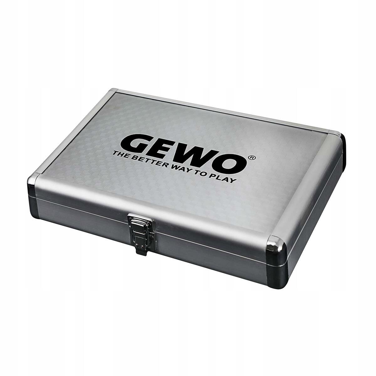 ALUMINIOWE ETUI NA RAKIETKĘ DO TENSIA STOŁOWEGO GEWO POKROWIEC SREBRNY 2/5
