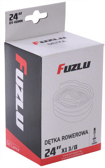 Dętka do opony roweru rowerowa 24x1 3/8 Fuzlu DV 48mm