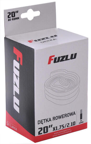 Dętka do opon roweru rowerowa 20x1,75/2,10 (20x1,75/2.125) Fuzlu AV 48mm