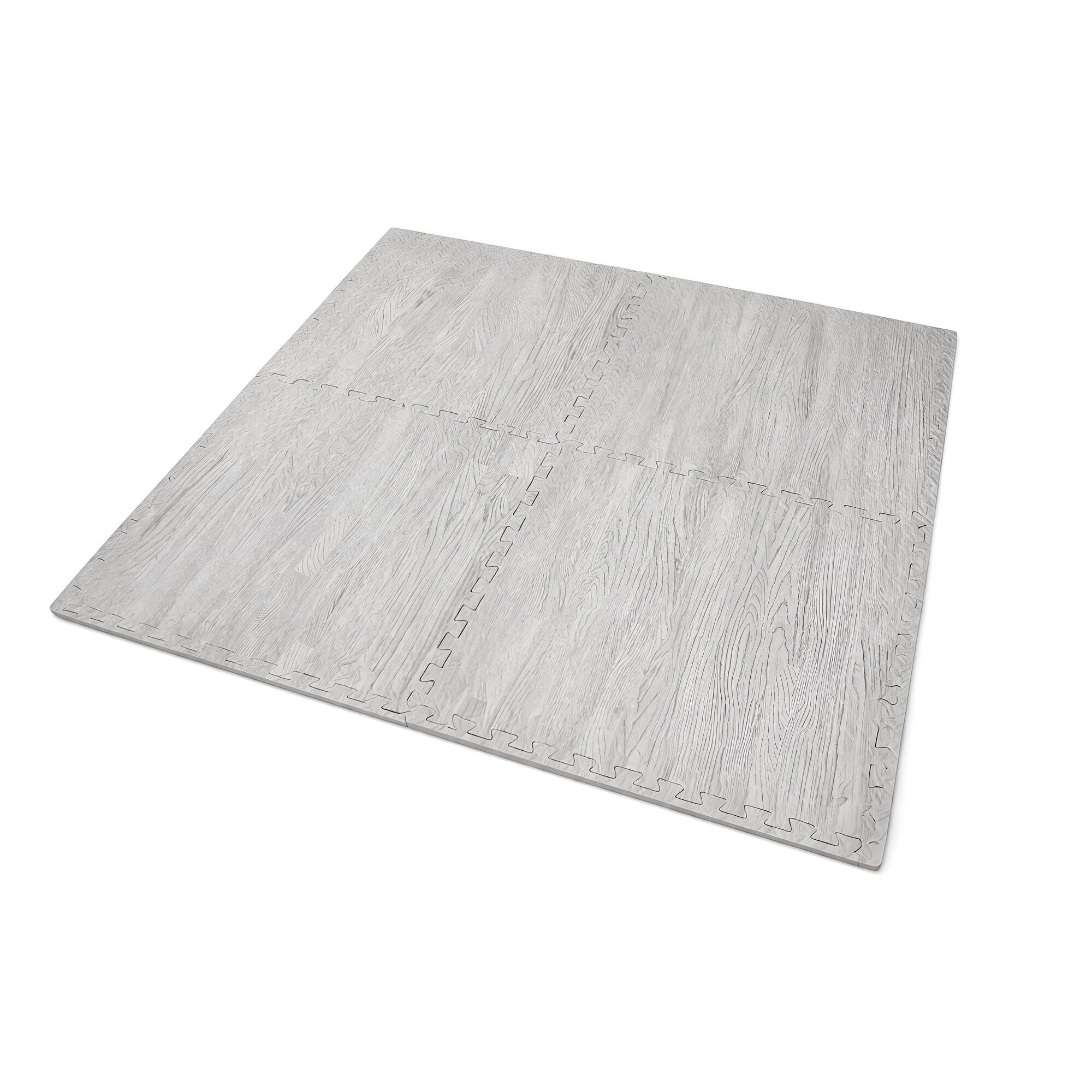 X-star 4pc foam mat 60x60cm-grey wood 3/7