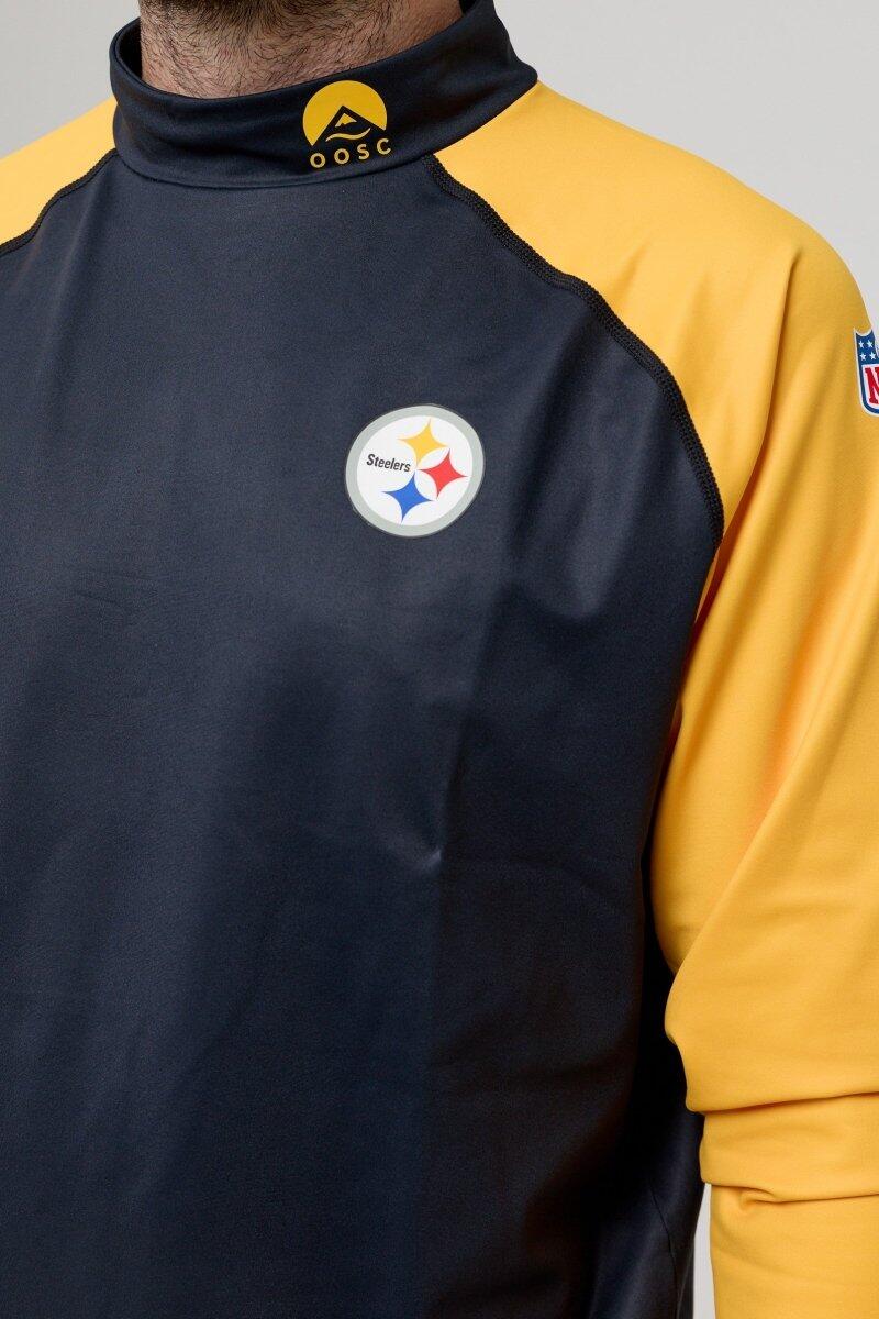 Homme Ski Sous-vêtement Haut Thermique NFL Pittsburgh Steelers 3/7