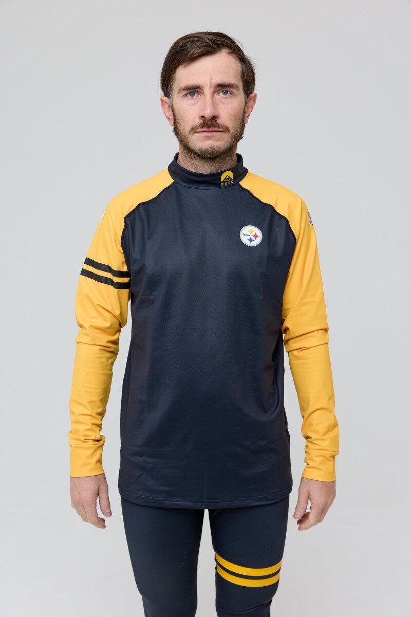 Homme Ski Sous-vêtement Haut Thermique NFL Pittsburgh Steelers 5/7