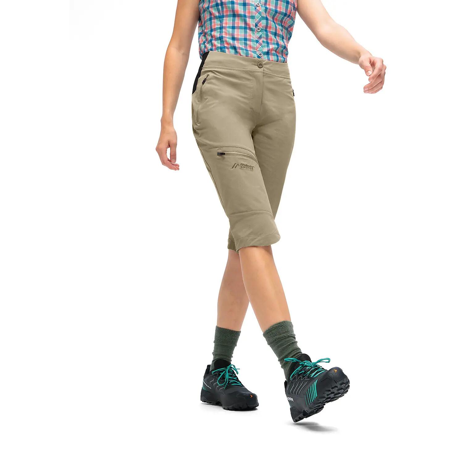 Pantalón de senderismo slim mujer Maier Sports Capri Vario 3/6