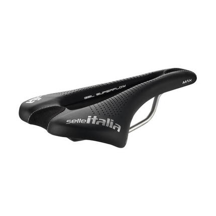 MAX SLR Gel TI 316 Superflow zadel, zwart