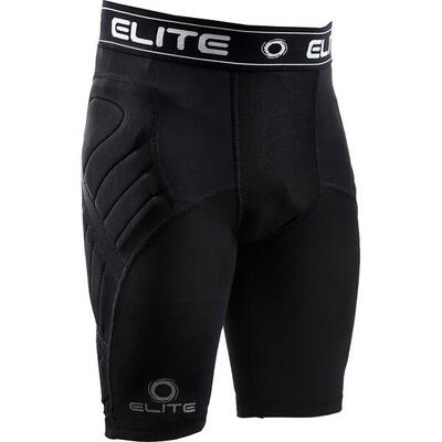Elite sport body shield compressieshort kinderen - zwart