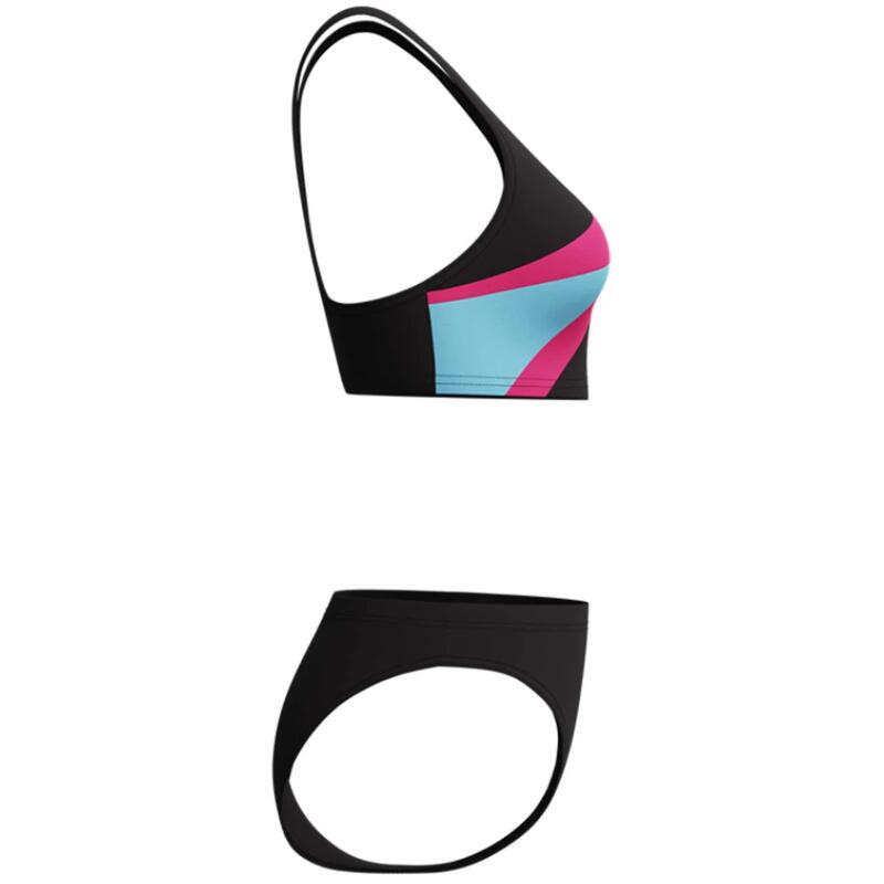 Costum inot femei 2 piese Speedo Hyperboom roz/negru – Endurance Pro, rezistent