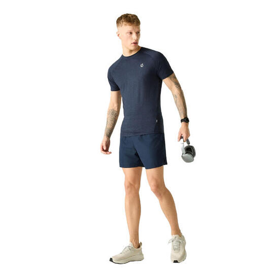 Tshirt Chiné Manches Courtes PERSIST Homme (Bleu Marine)