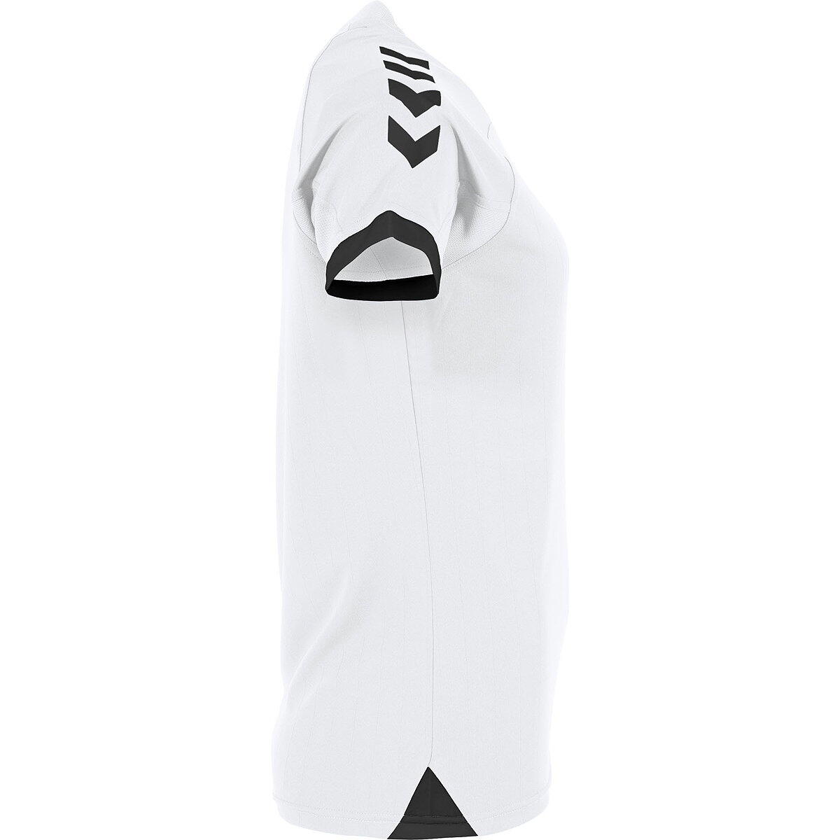 Hummel Fyn Shirt Korte Mouw Dames - Wit / Zwart 4/5
