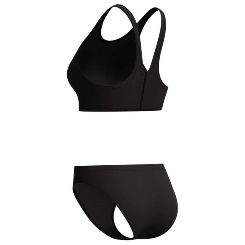 Costum inot femei 2 piese Speedo Hyperboom roz/negru – Endurance Pro, rezistent