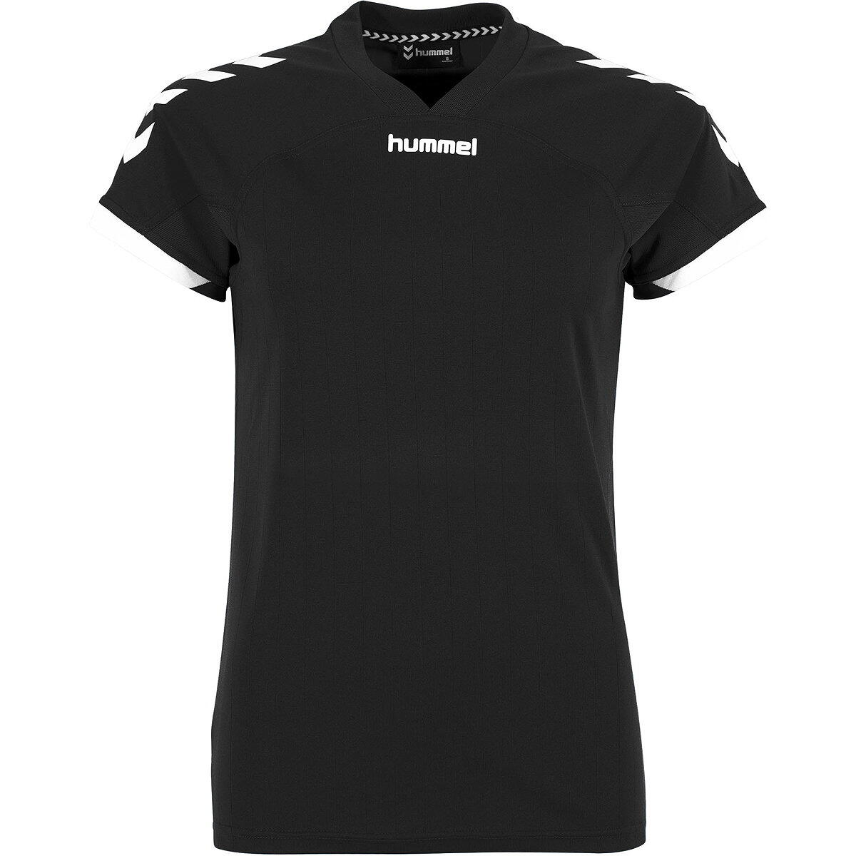 Hummel Fyn Maillot Manches Courtes Femmes - Noir / Blanc 2/5