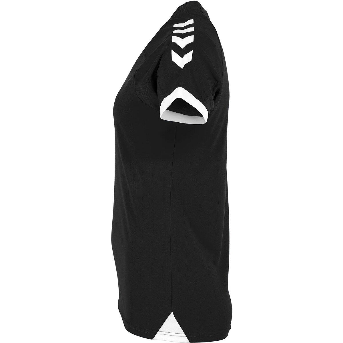Hummel Fyn Maillot Manches Courtes Femmes - Noir / Blanc 5/5