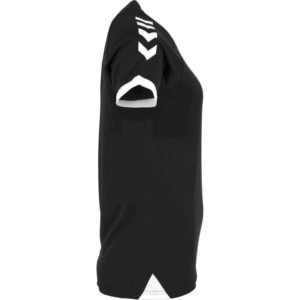 Hummel Fyn Maillot Manches Courtes Femmes - Noir / Blanc 4/5