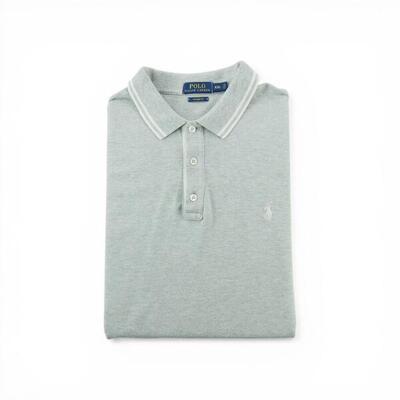 Tweedehands - polo ralph lauren heren polo met korte mouwen, grijs - als nieuw