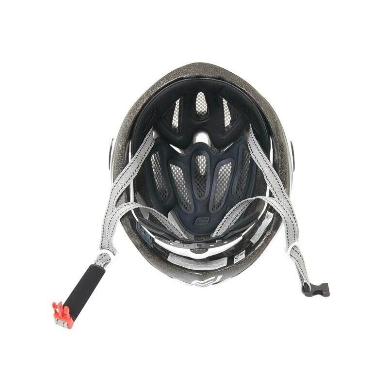 Casca Force Road Junior, alb-negru, XS-S