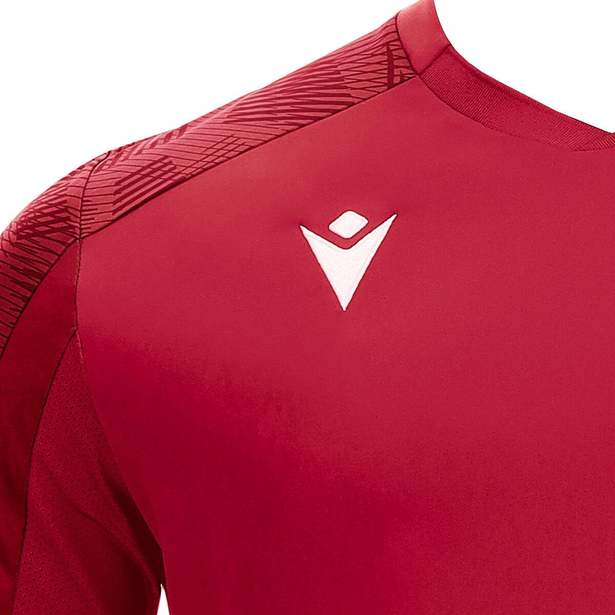 Macron Gede Shirt Korte Mouw Kinderen - Rood / Donkerrood 3/3
