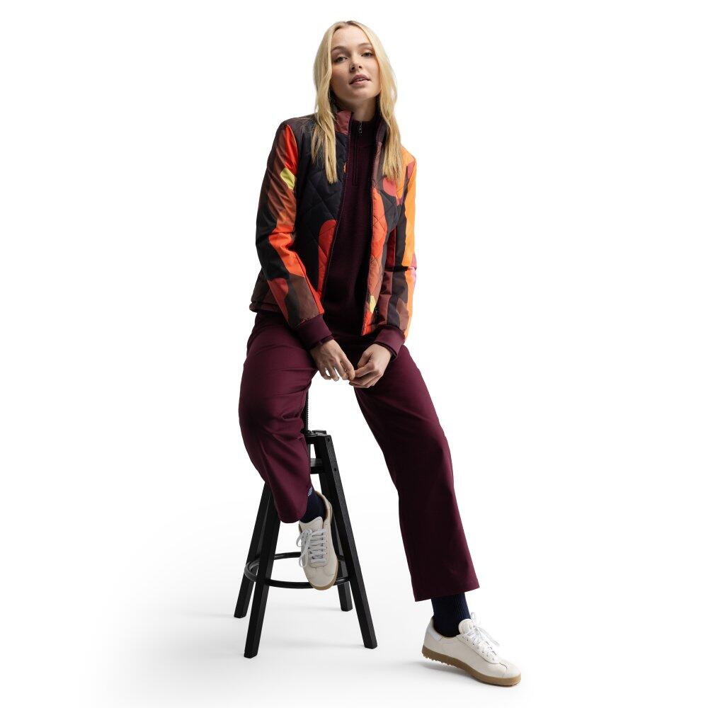Pull de golf demi-zip femme Fade-W Cherry Rouge 3/7