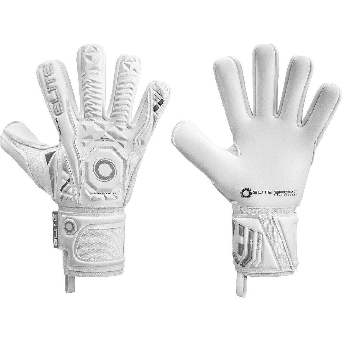 Elite Sport Supreme Gants de Gardien - Blanc, Taille 8 2/2