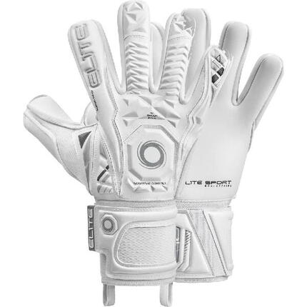 Elite Sport Supreme Gants de Gardien - Blanc, Taille 8
