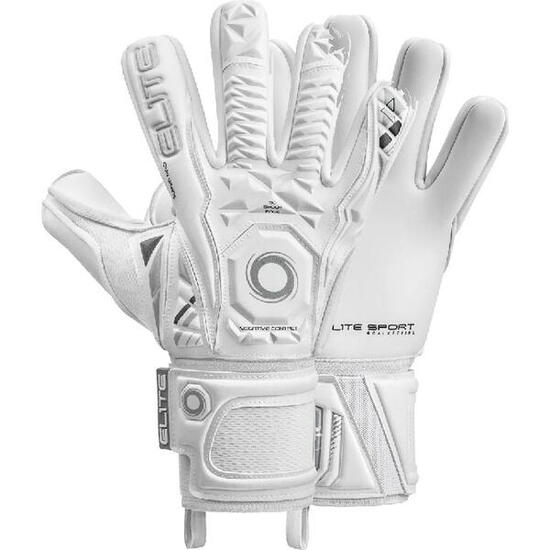 Elite Sport Supreme Gants de Gardien - Blanc, Taille 8