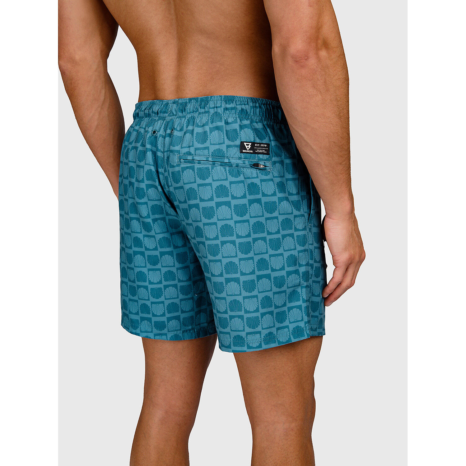 Heren Rits Zwemshort Cester Mini Shell Groen 4/7