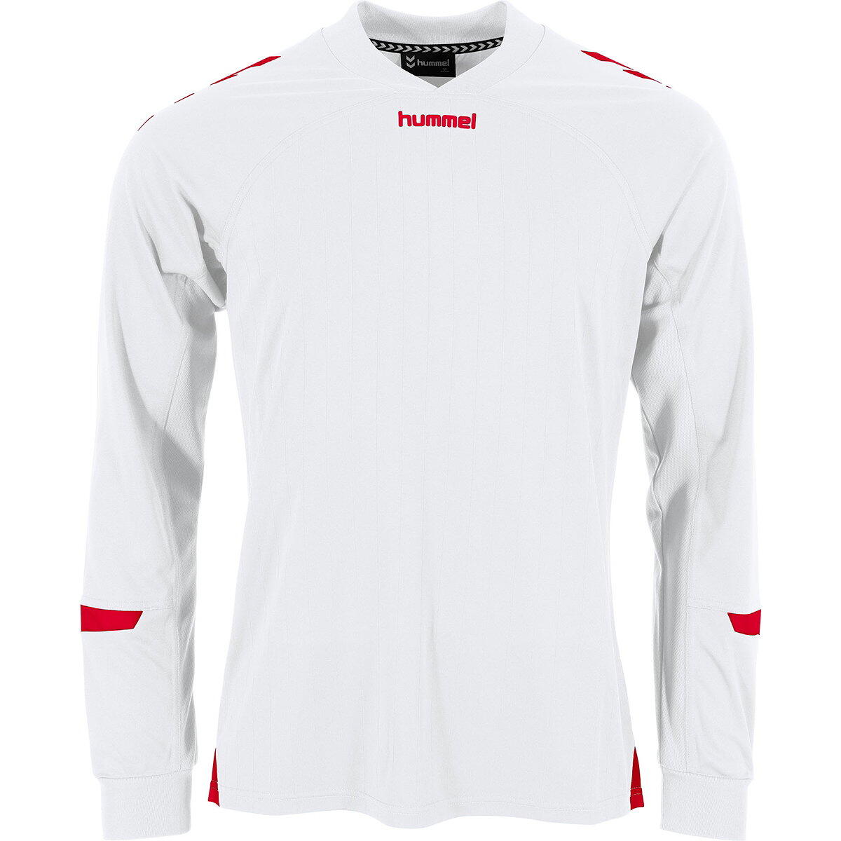 Hummel Fyn Voetbalshirt Lange Mouw Heren - Wit / Rood 3/5