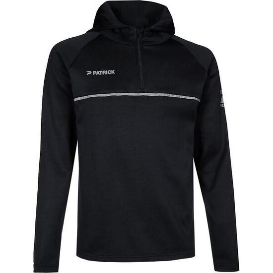 Patrick Hooded Half Zip Herren - Schwarz
