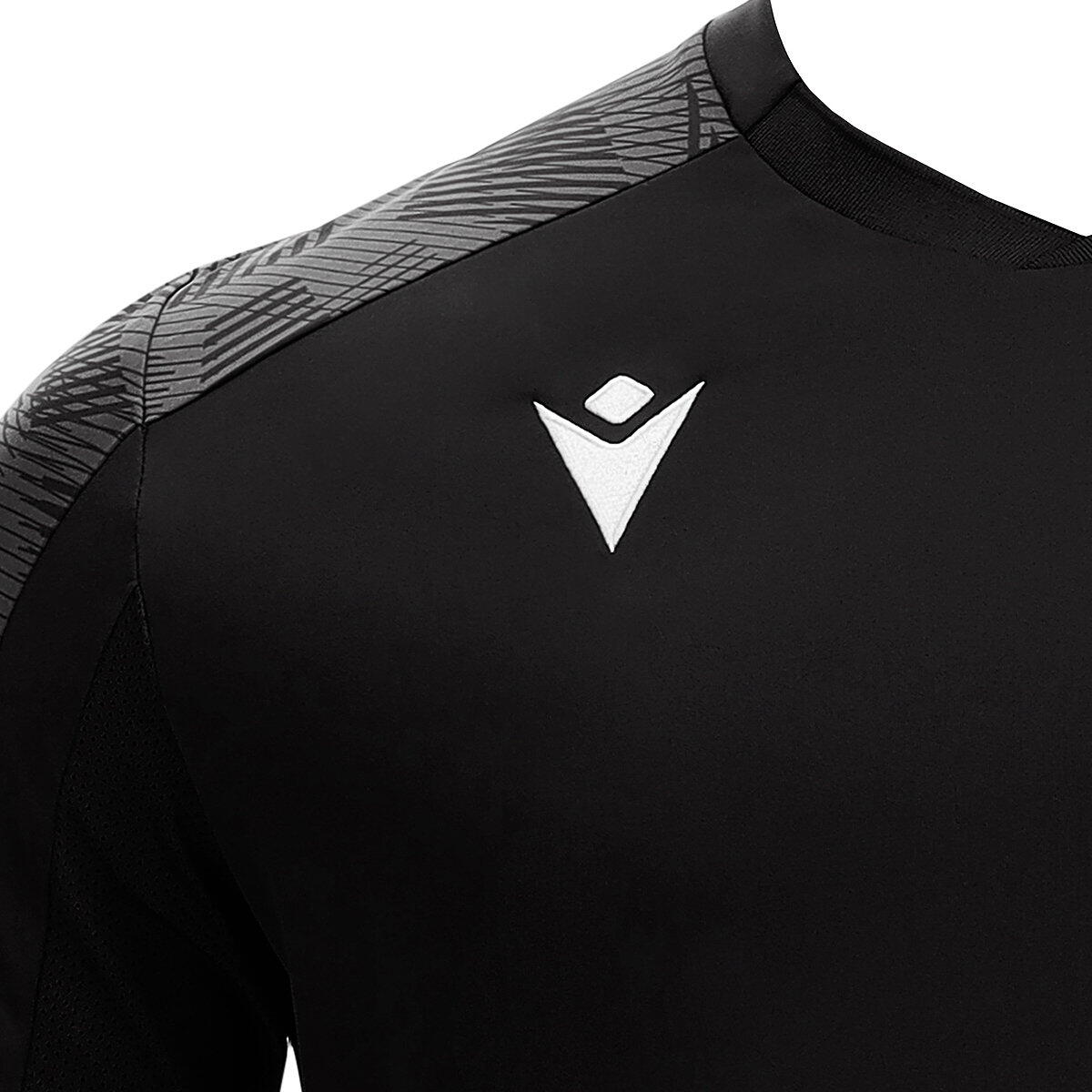 Macron Gede Heren Shirt Korte Mouw - Zwart / Donkergrijs 3/3