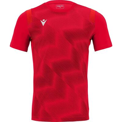 Shirt - voetbal - heren - korte mouw, ademend, mesh inzet - rodders - rood