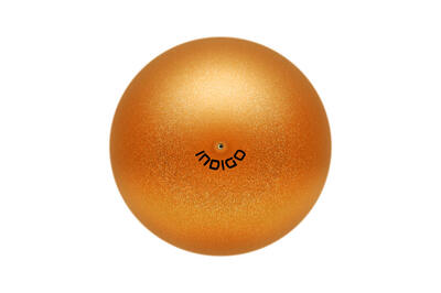 Bal voor ritmische gymnastiek met glitter 400g indigo 19cm