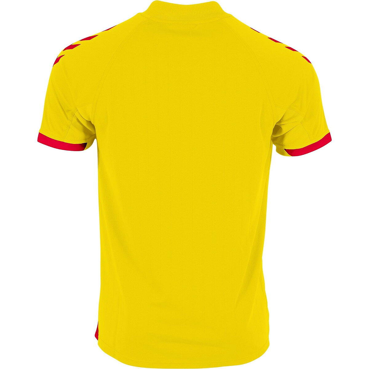 Hummel Fyn Shirt Korte Mouw Heren - Geel / Rood 2XL 2/3