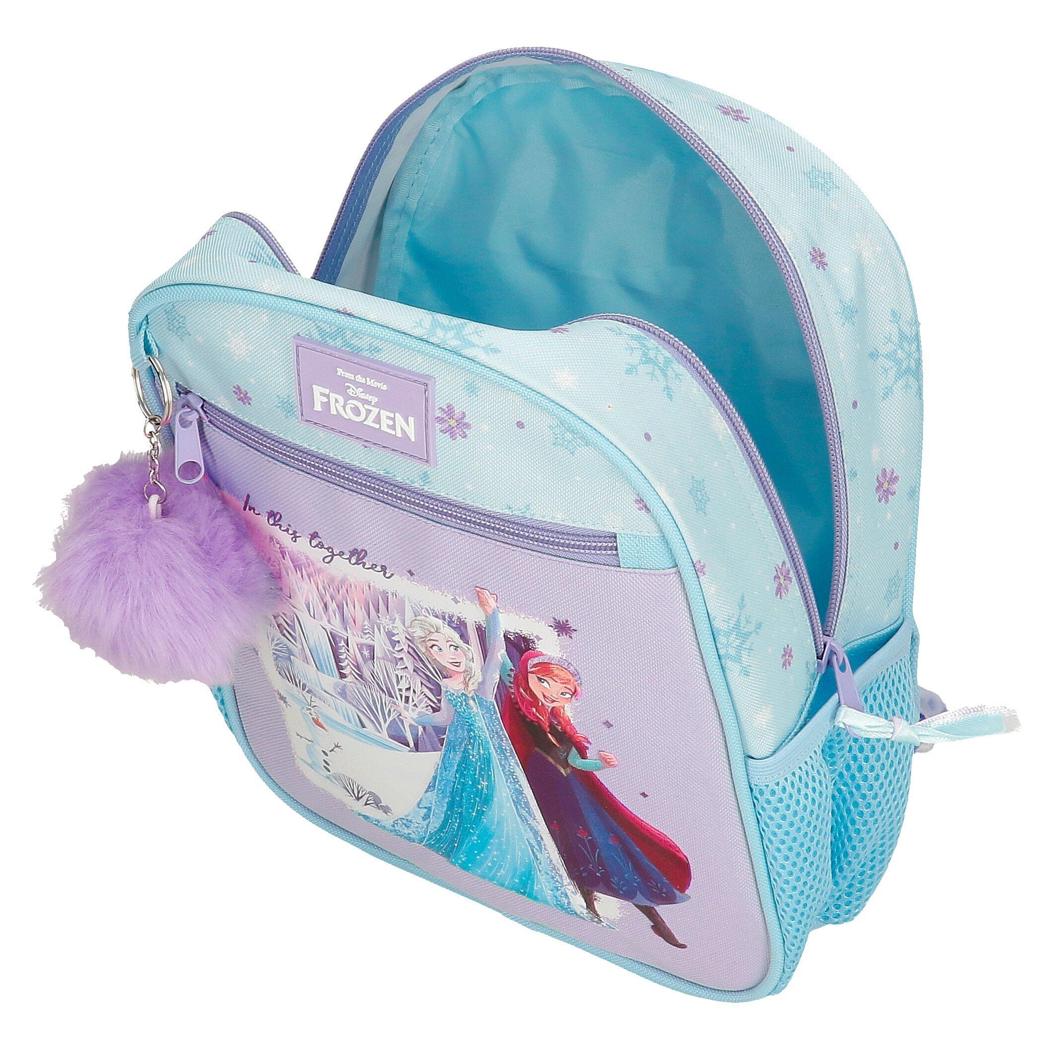 Mochila escolar adaptável a carrinho Frozen in this together 28 cm Lilás 3/5