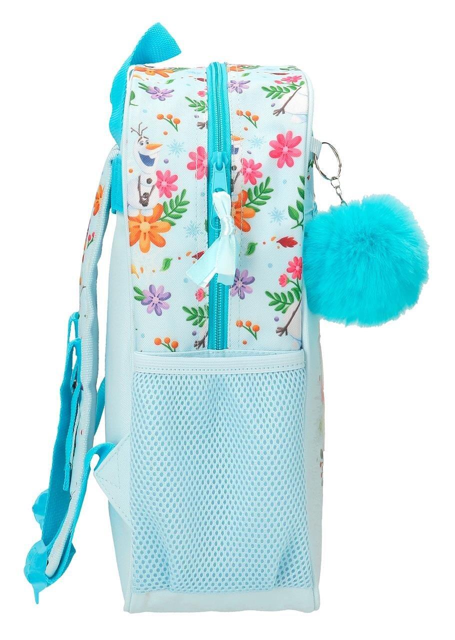Mochila escolar adaptável a carrinho Frozen Forever 33 cm Azul Claro 4/5