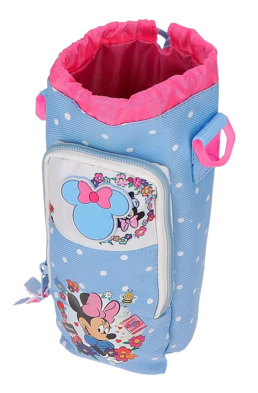 Bandolera Portabotella Minnie Flowers Azul Claro 3/5