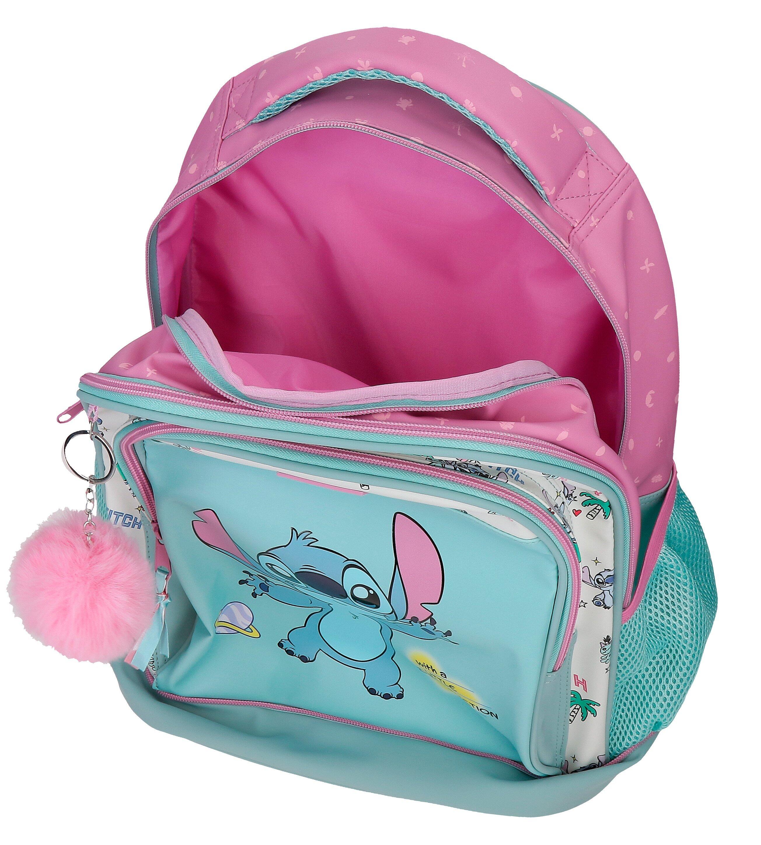 Mochila compact desmontable Stitch Little Destruction 45 cm Turquesa 3/5